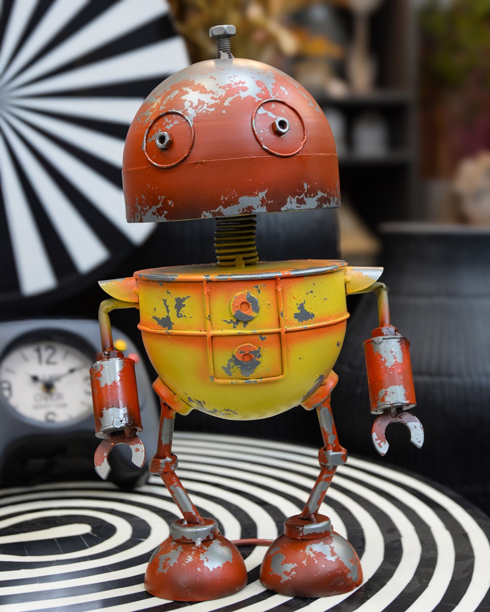'Button' The Robot Garden Ornament