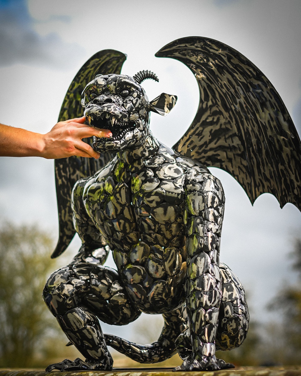 'Gnasher' The Gargoyle Garden Sculpture