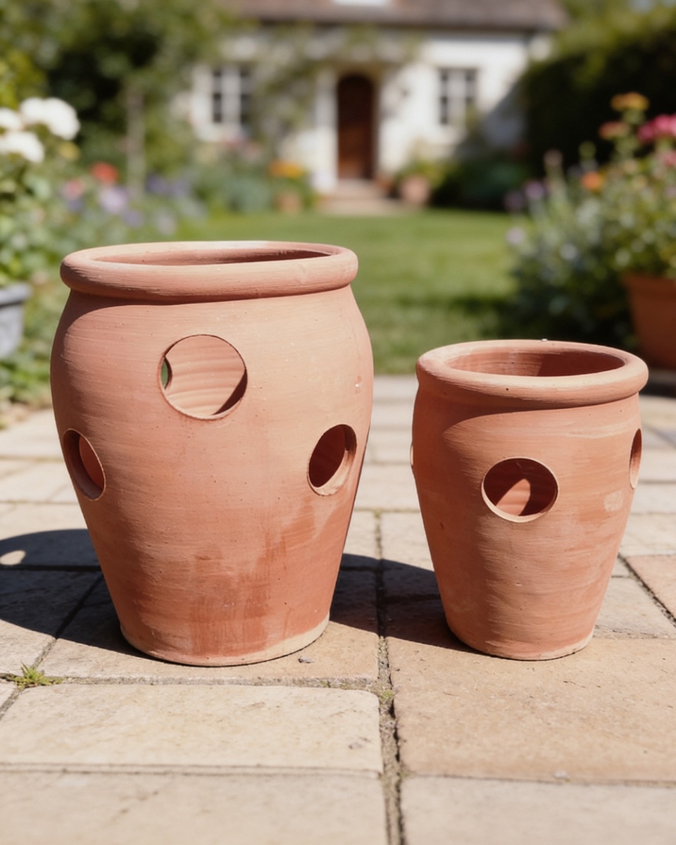 Handcrafted Terracotta Strawberry Planter