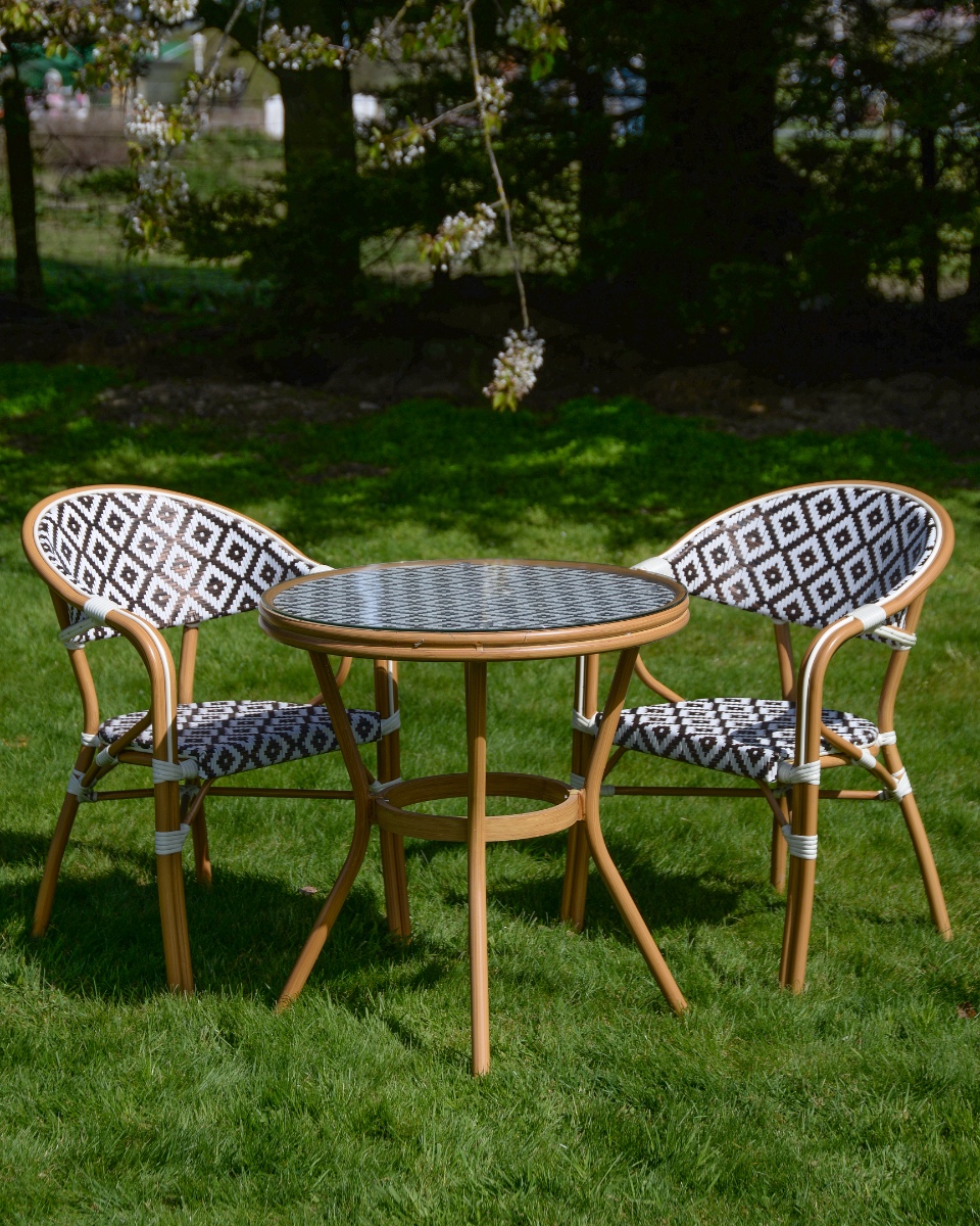 'Montmartre' Brown & White Two Seate…