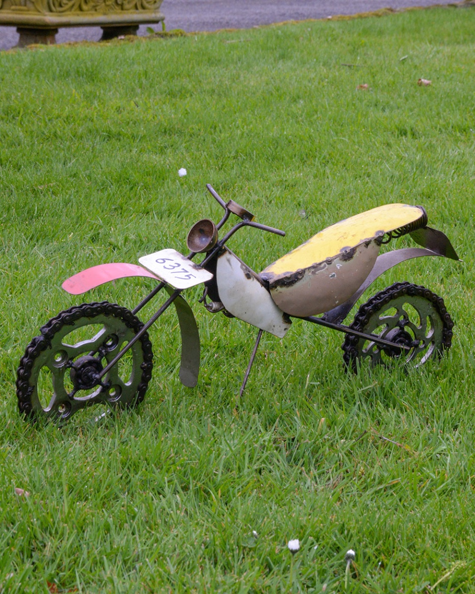 'Throttle' Scrap Metal Art Motorbike…
