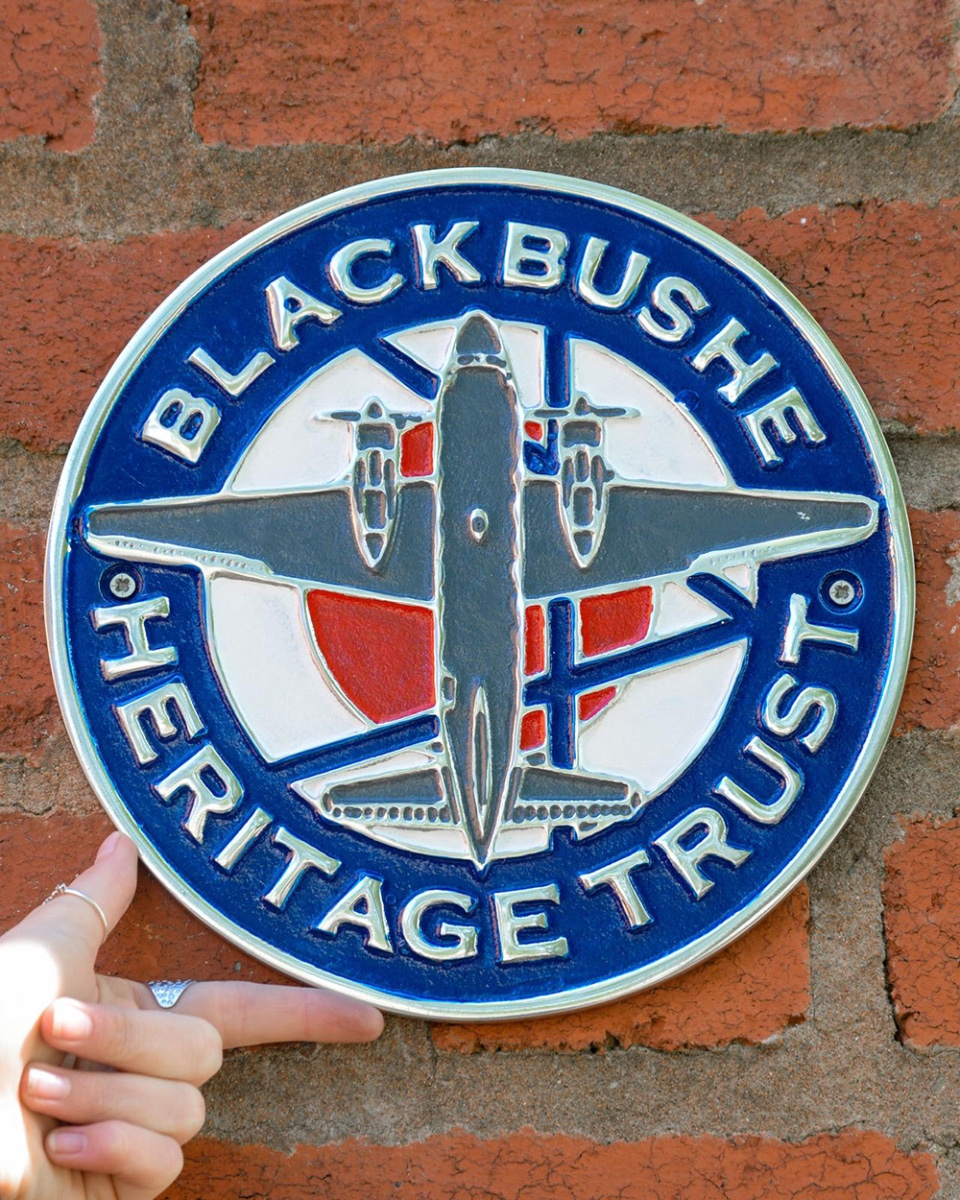 'Blackbushe' Cast Aluminium Automobilia Sign - 23cm