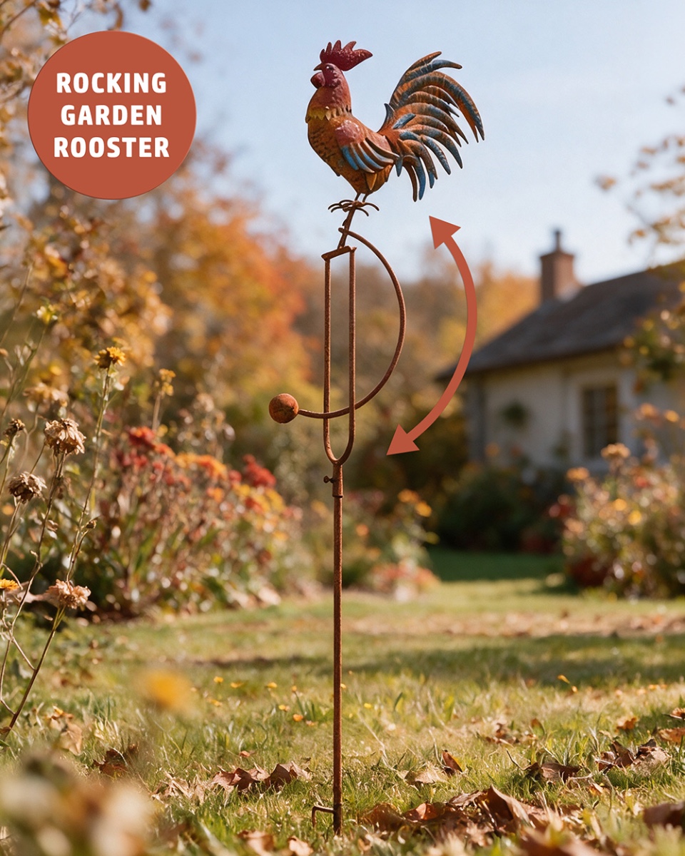 'Rock-a-Doodle-Doo' Rocker Garden Sp…