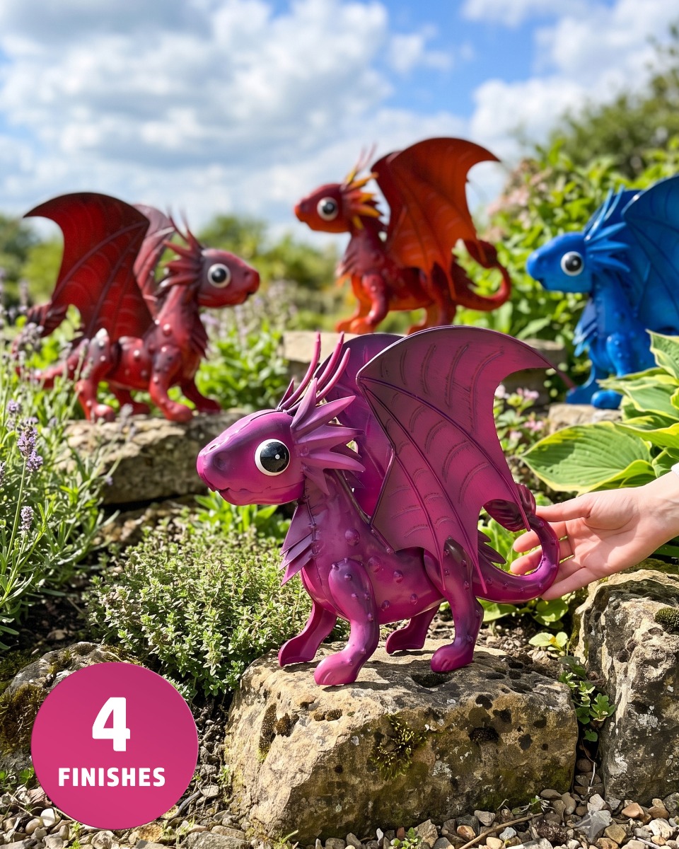 'Clank' The Baby Dragon Garden Ornament