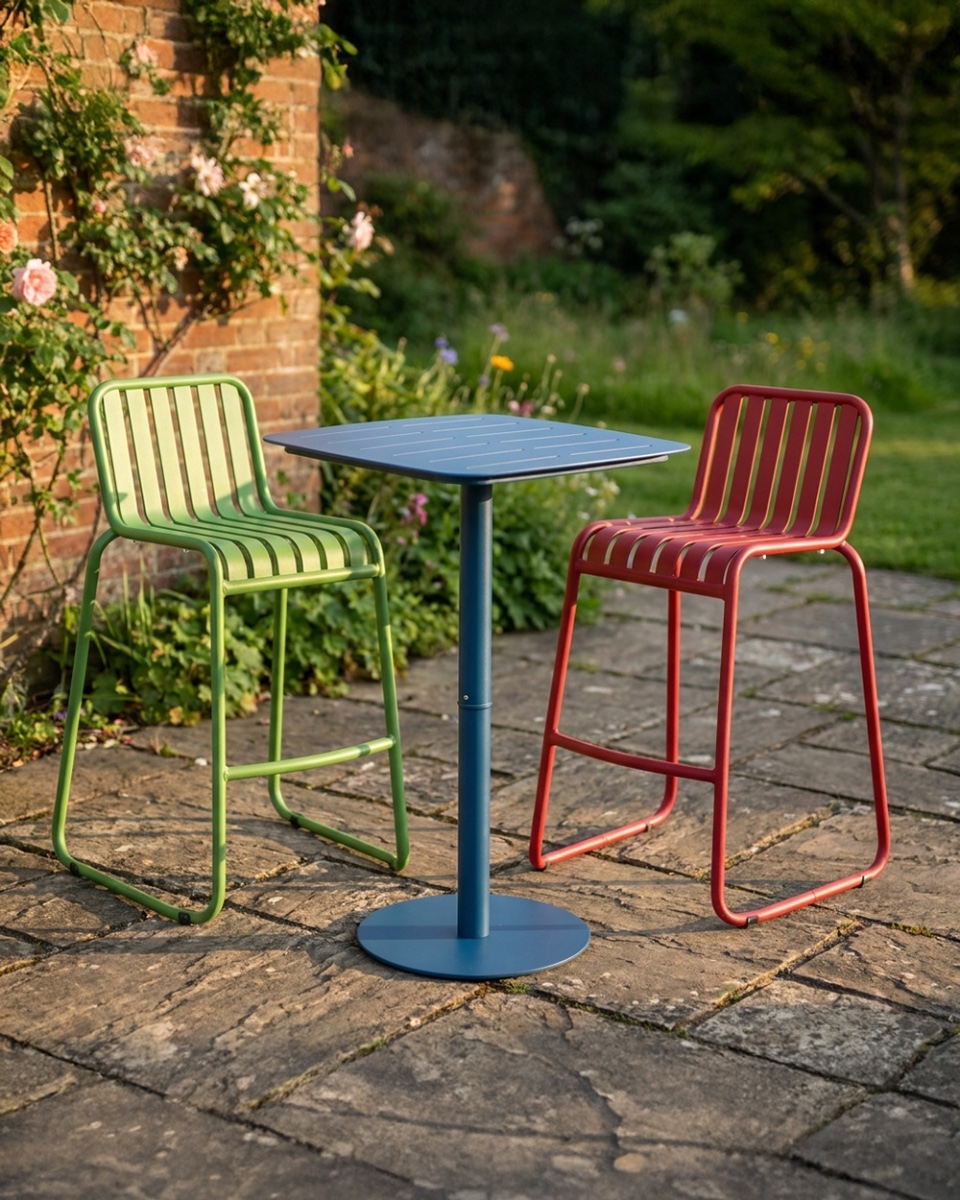 'Juno' Two Seat Vibrant Garden Bar Set