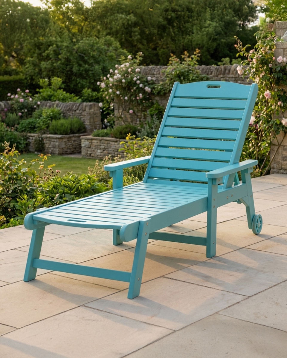 Light Blue 'Daydreamer' Sun Lounger
