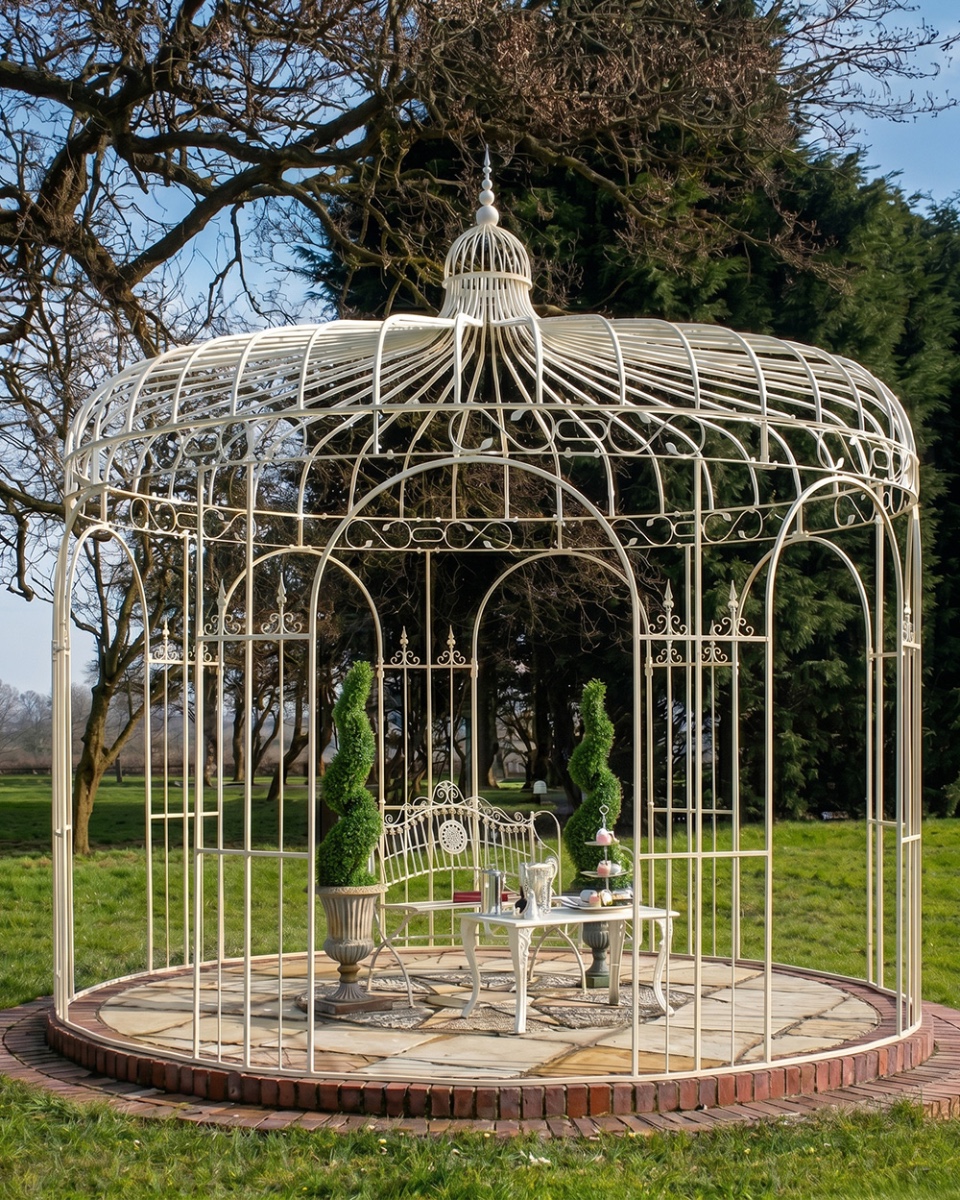 Ornate Portofino Garden Gazebo - Without Doors