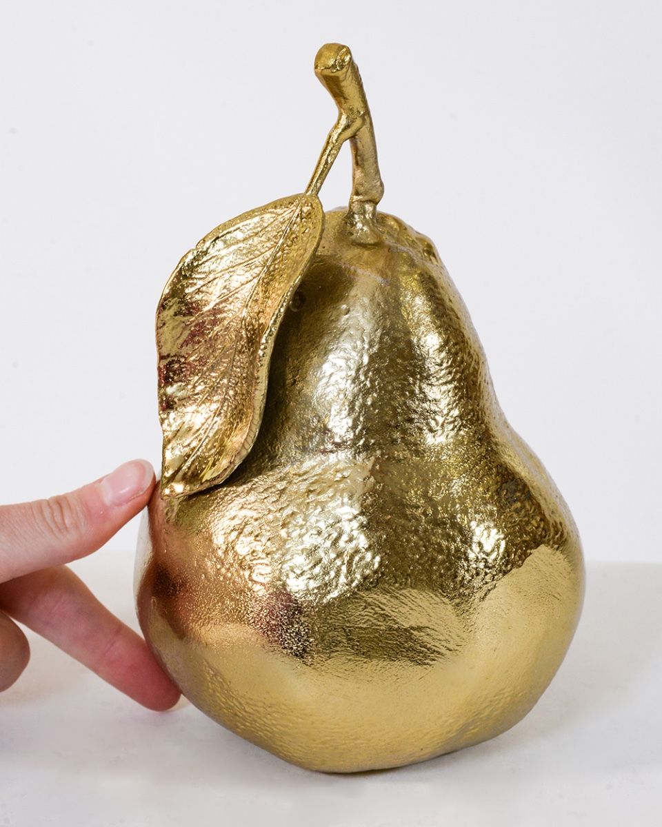 'Midnight Bartlett' Pear Interior Ornament - 16.5cm To Scale