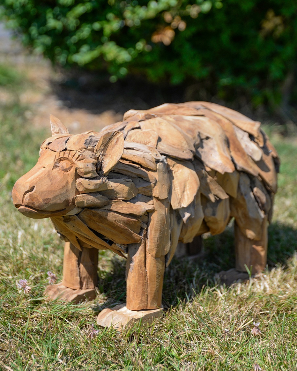 Teak Driftwood 'Whittle' The Bear Sc…