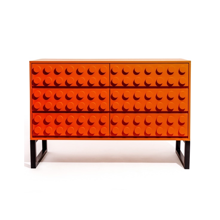 Brick Collection Chest of Drawers - 6 Drawer Unit