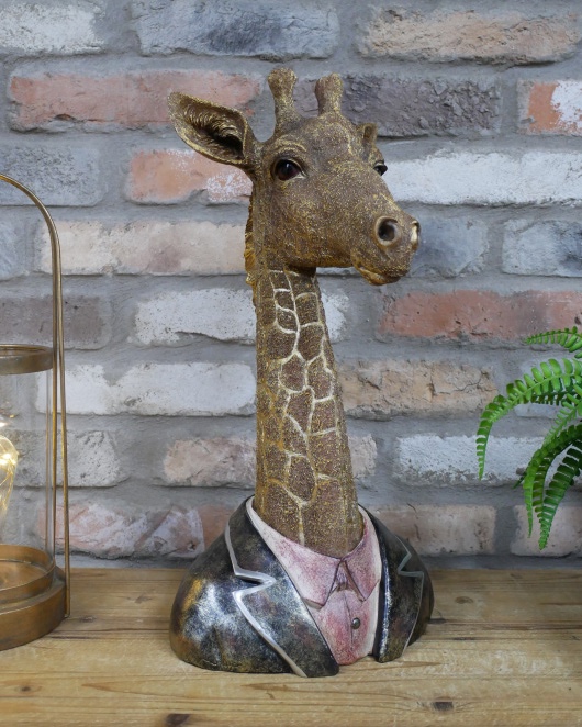 'Tailored Longneck' Resin Giraffe Bu…