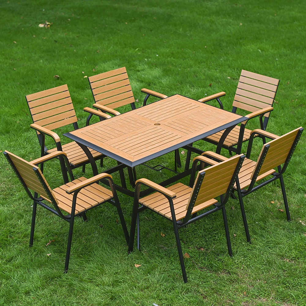 'Ardley' Teak Six Seater Garden Dining Set