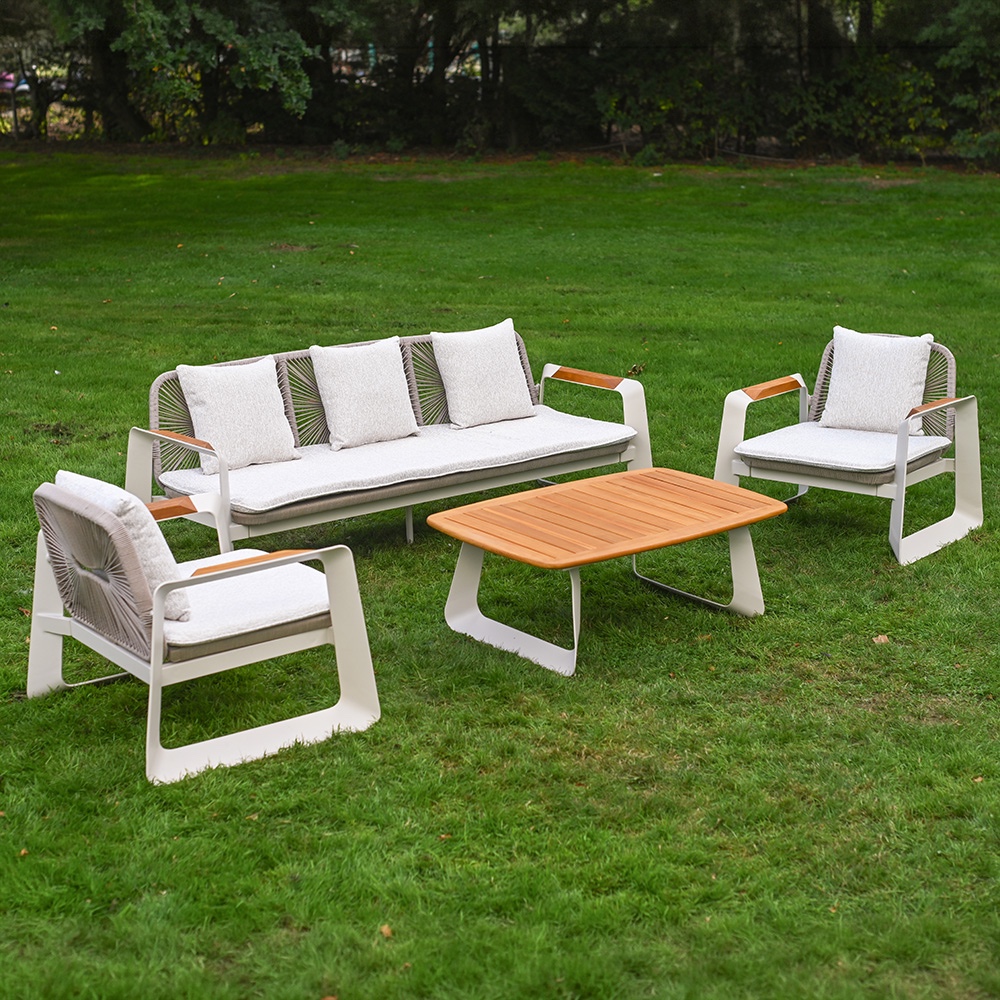 'Calma' Rope Weave Garden Lounge Set