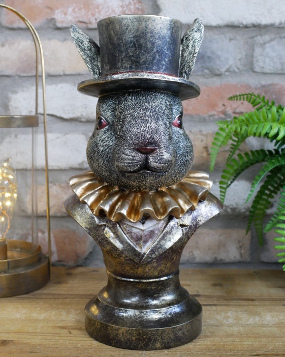'Lord Warren' Resin Rabbit Bust