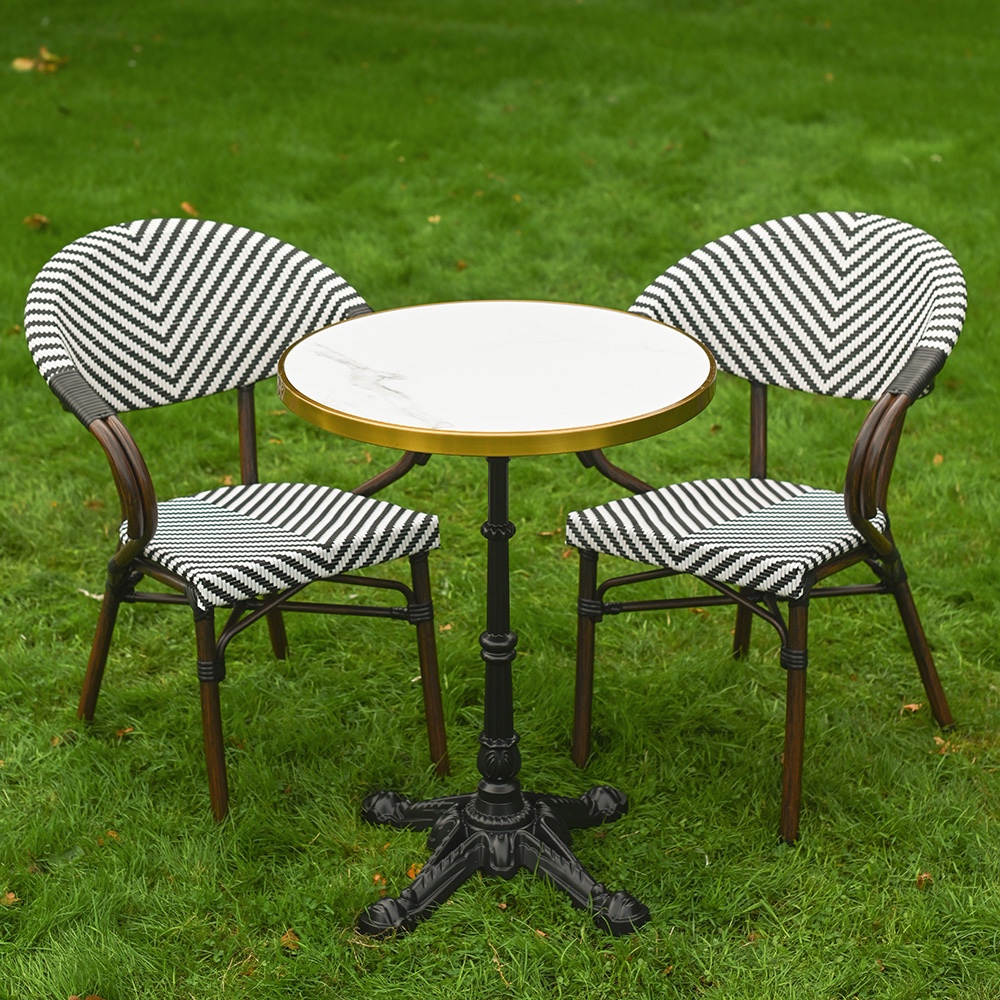 'Odette' Black & White Parisian Bist…