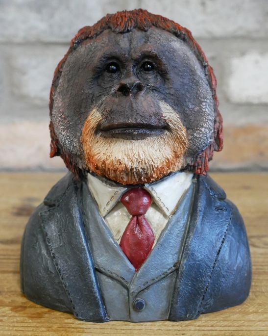 'Pondering Provost' Resin Ape Bust