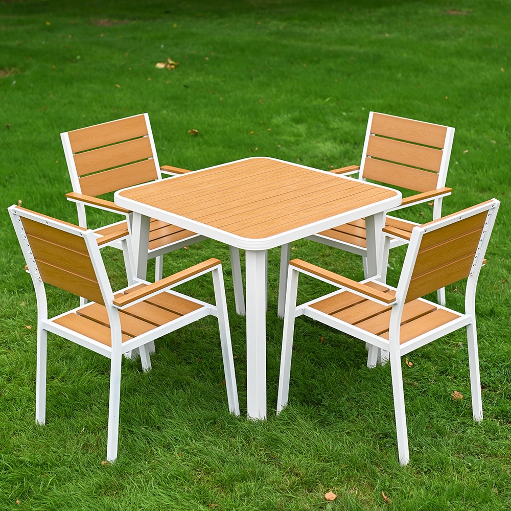 'Rovere' White Four Seater Garden Di…