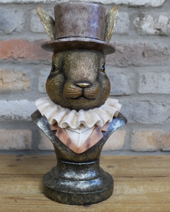 'Ruffled Gentleman' Resin Rabbit Bus…