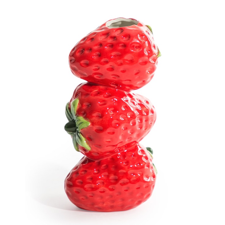 'Strawberry Stack' Decorative Cerami…