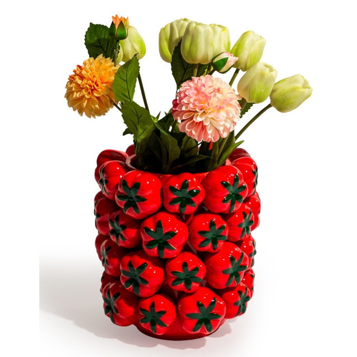 Tomato Ceramic Vase