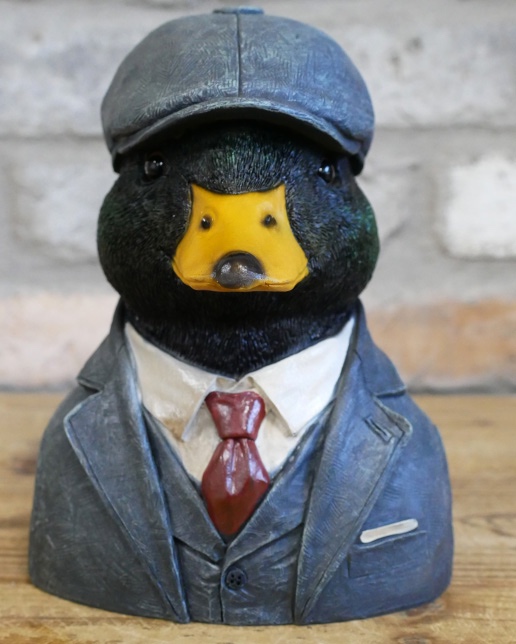 'Webbed Warden' Resin Duck Bust