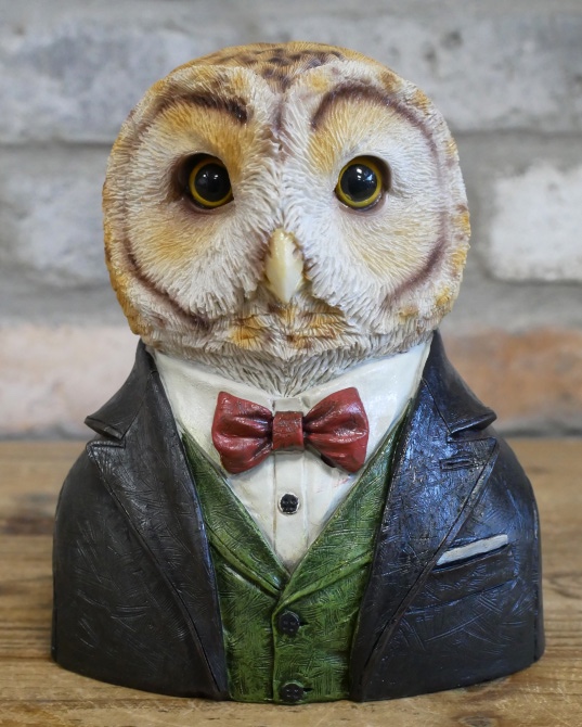 'Wise Warden' Resin Owl Bust